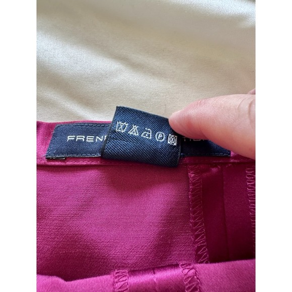 French Connection Fuchsia Pink Midi Satin Slip Skirt Size 6 Perfect Party Piece - Picture 8 of 13